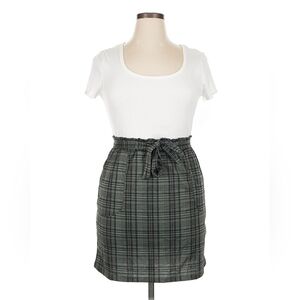 ⭐Ultra Flirt Black and Gray Plaid Pencil Dress⭐